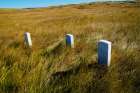 USA, Little Bighorn Battlefield National Monument Marking Fallen Cavalry Art Print